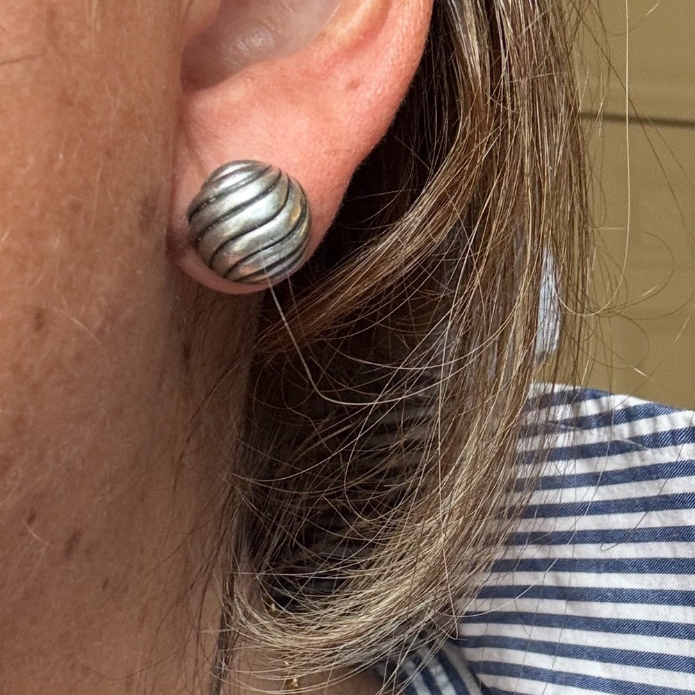 David Yurman Silver Stud Earrings